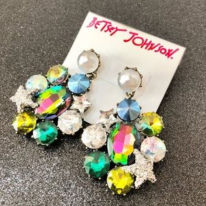 Betsey Johnson ‘Mystic Baroque’ Statement Earrings  NWT/HTF!